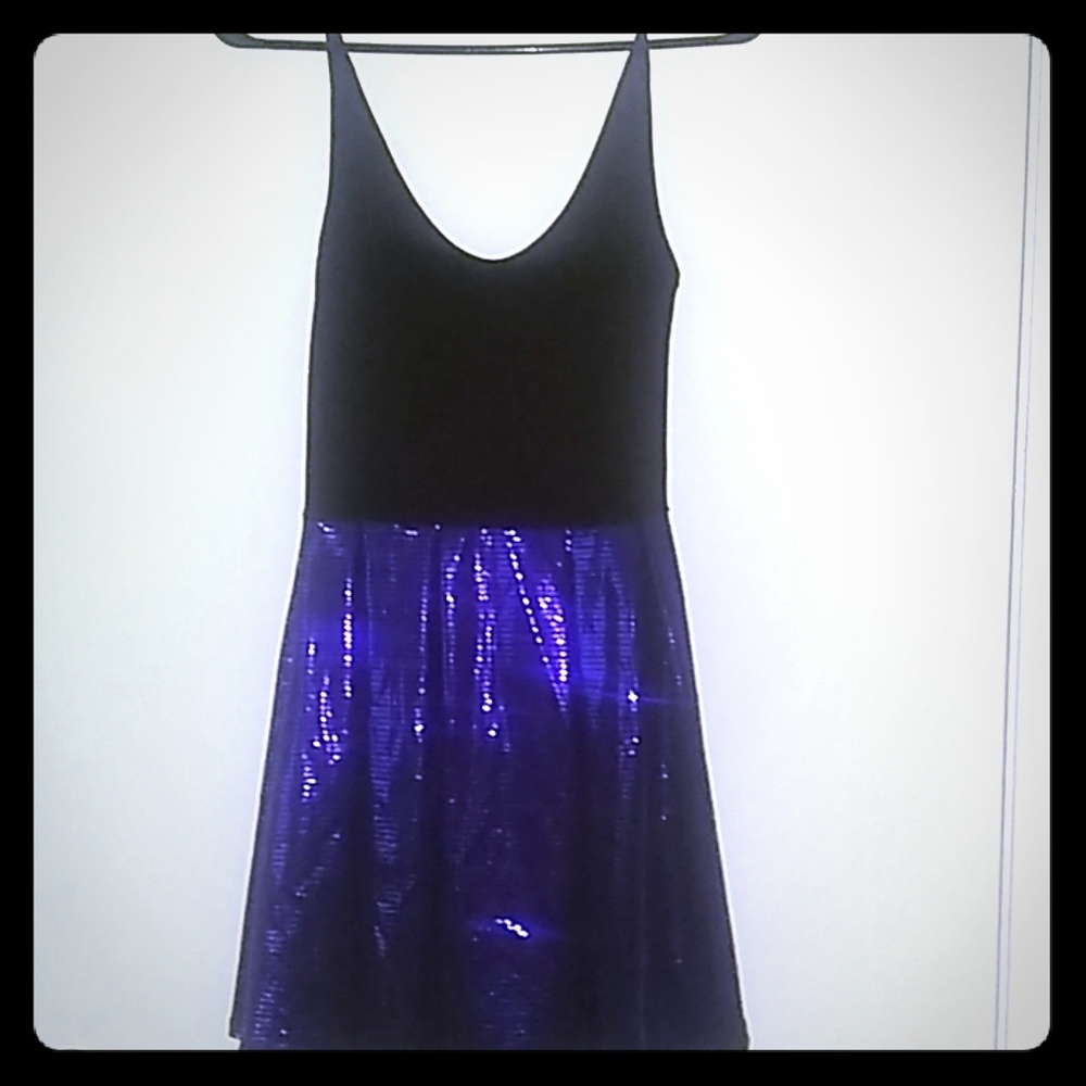 Black and Purple Party Dress👗